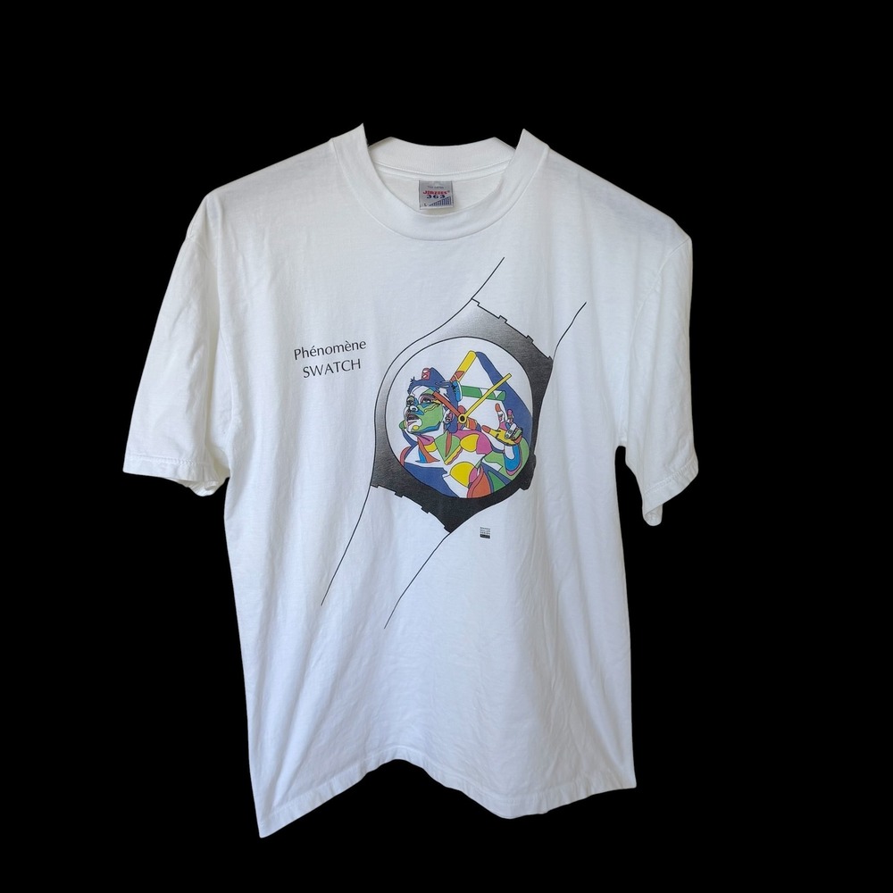 90's Swatch Phenomenon T-Shirt White Large Schmid Muller Design